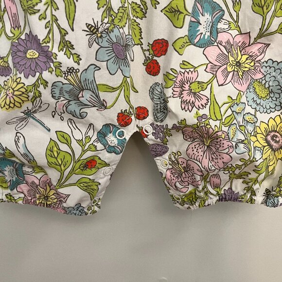Baby Boden Sleeveless Floral Ruffled Romper, size 18-24 Months - Picture 3 of 7